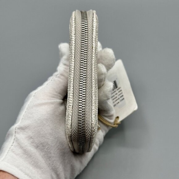 HOBO Nila Small Leather Zip Around Wallet Card Case Silver Zebra NV-22658SILV - Picture 5 of 16